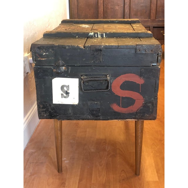 Antique English Military Trunk With Legs Chairish