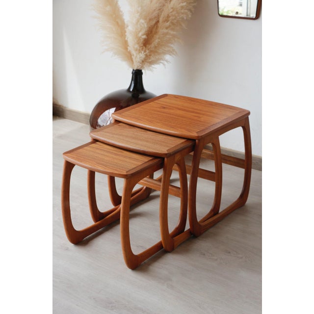 Vintage Teak Nesting Tables from Nathan, 1960s, Set of 3 For Sale - Image 4 of 18