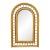 Vintage Wall Mirror Arched Bent Bamboo Boho Chic For Sale