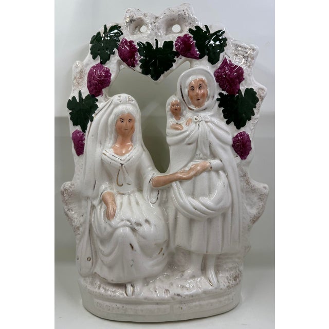 19th Century Staffordshire Fortune Teller Figurine From England For Sale - Image 9 of 12