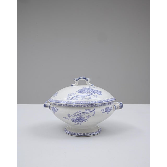 20th Century French Special Edition Porcelain Tureen With Lid For Sale - Image 16 of 18