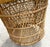 Mid 20th Century Natural Woven Rattan/Wicker Mid Century Barrel Chairs a Pair For Sale - Image 12 of 14