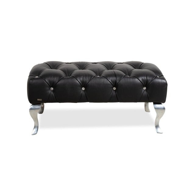 Marilyn Leather Stool in Black from Bretz For Sale - Image 11 of 12