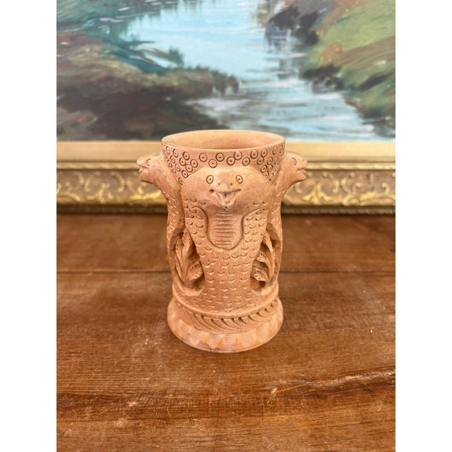 Meticulously hand crafted by the talented and skilled wood carvers of India, this organizer is sure to add a vintage look...