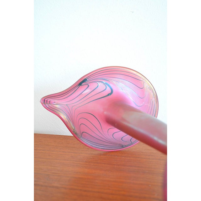 Art Nouveau Studio Glass Vase, 1980s For Sale - Image 16 of 17