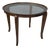 Art Deco Italian Round Coffee Table in Wood and Glass, 1930s For Sale