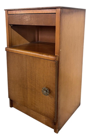 Vintage Bedside Table in Oak