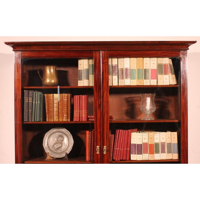 19th Century Mahogany Bookcase For Sale - Image 9 of 11