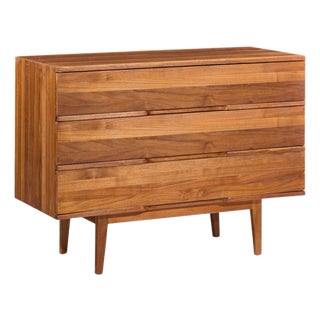 Mel Smilow Mid Century Walnut Chest of Drawers Dresser For Sale