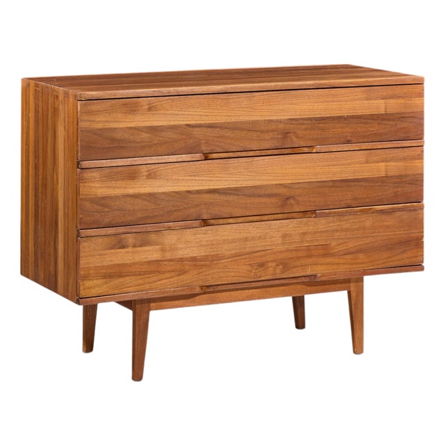 Mel Smilow Mid Century Walnut Chest of Drawers Dresser For Sale