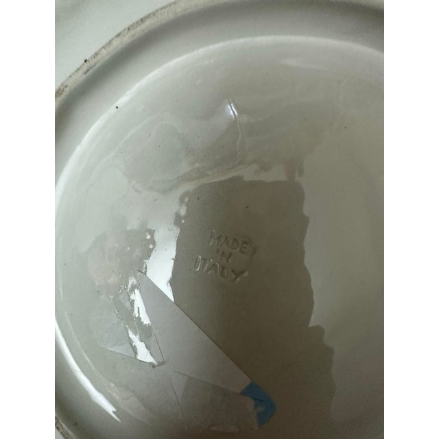 French Country Oyster Plate Platter Make in Italy For Sale - Image 3 of 4