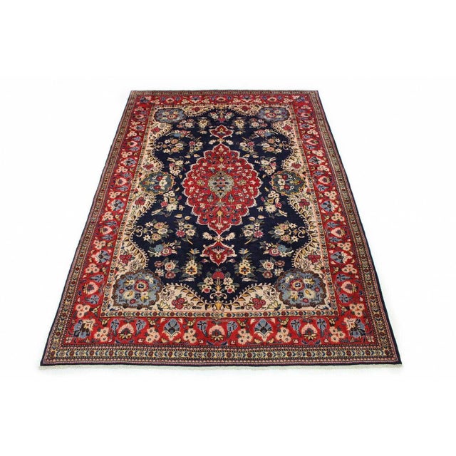 Red Middle Eastern Hand-Knotted Rug For Sale - Image 8 of 8