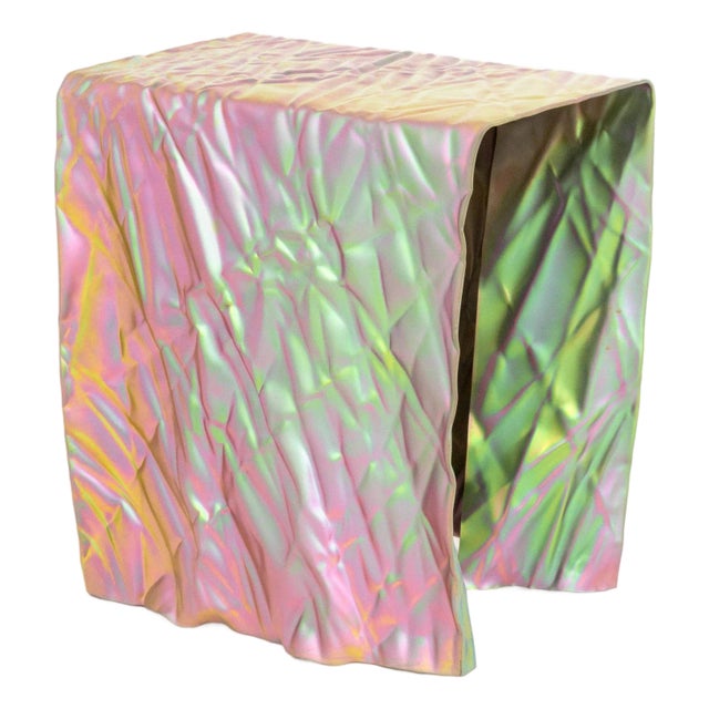 Christopher Prinz "Wrinkled Stool" Side Table For Sale