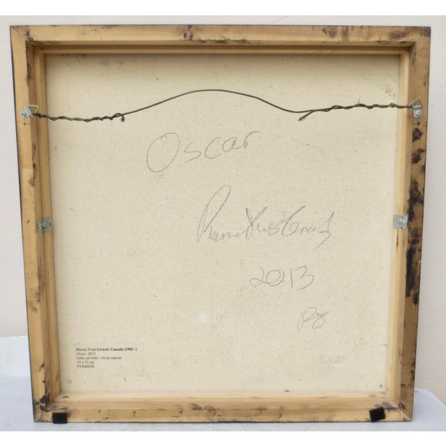 Textile Pierre Yves Girard Oscar 2013 Oil on Canvas For Sale - Image 7 of 9