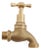 Brass Outdoor Hose Tap in Raw Brass For Sale