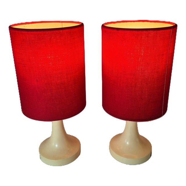 Mid-Century Modern Table Lamps, Europe, 1960s-1970s, Set of 2 For Sale
