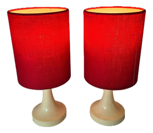 Mid-Century Modern Table Lamps, Europe, 1970s, Set of 2