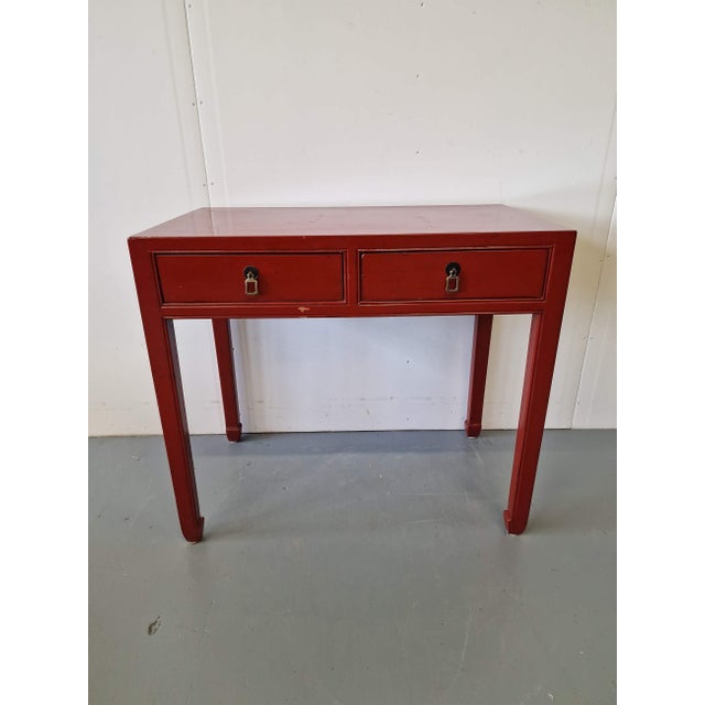 Chinese Oriental Style Desk, 1920 For Sale - Image 3 of 7