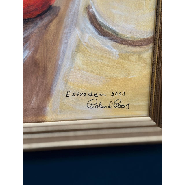Roland Roos, Estraden, 2003, Oil Painting on Canvas, Framed For Sale - Image 8 of 18