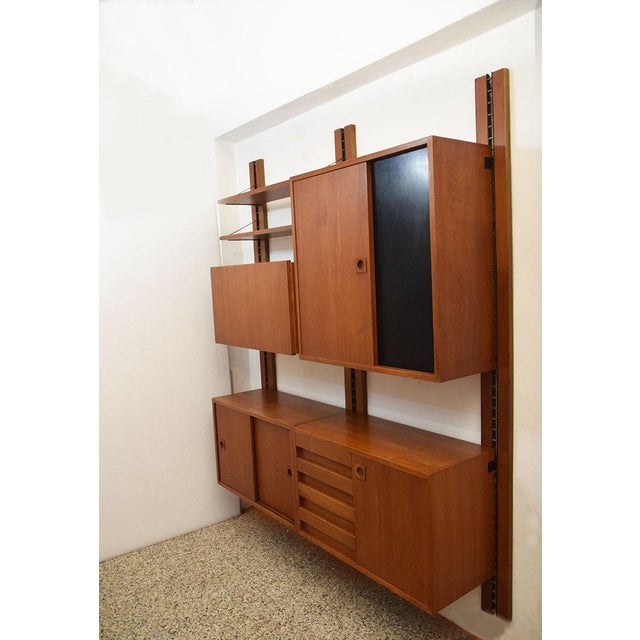 Poul Cadovius Vintage Danish Wall Bookcase by Poul Cadovius, 1960s For Sale - Image 4 of 15