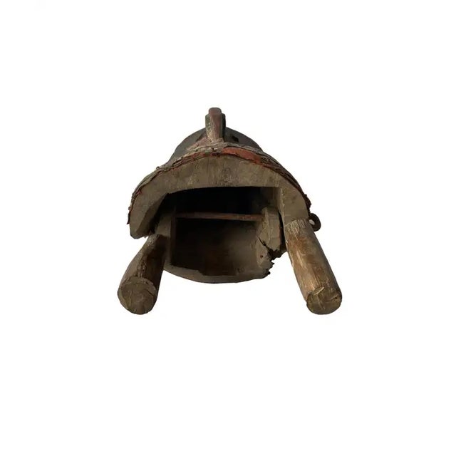 Brown Javanese 'Wayang Topeng", Theatre Mask, Indonesia, Early 20th Century For Sale - Image 8 of 9