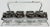 Dorothy Thorpe Vintage Dorothy Thorpe Silver Fade Roly Poly Glasses Set of 8 in Caddy For Sale - Image 4 of 11