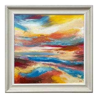 Colourful Impressionist Abstract Landscape by Contemporary British Artist For Sale