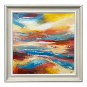 Colourful Impressionist Abstract Landscape by Contemporary British Artist