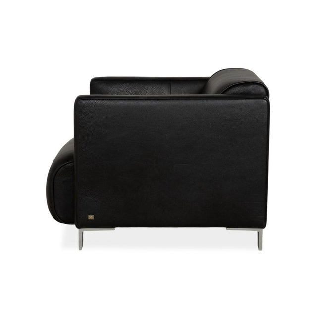 Model 6300 Armchair in Black Leather from Rolf Benz For Sale - Image 12 of 13