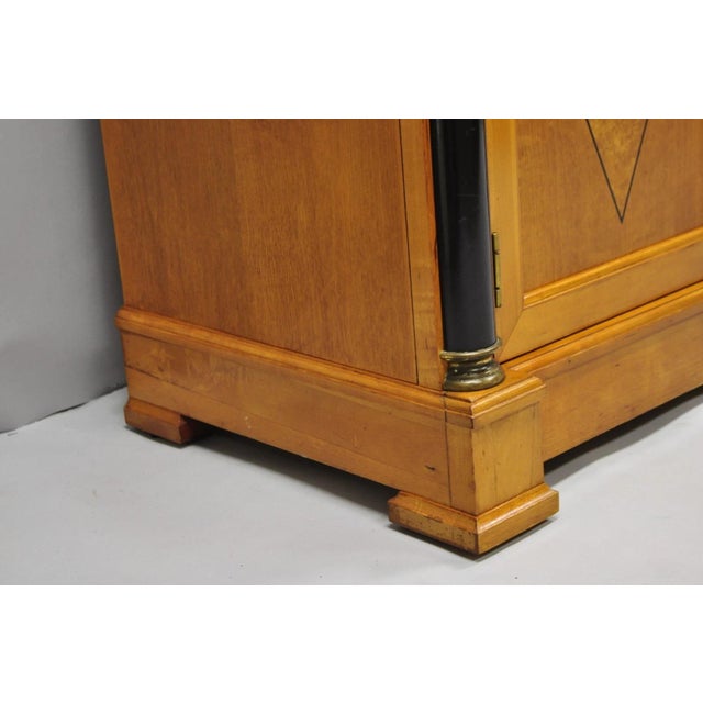Late 20th Century Thomasville Grand Classics Empire Biedermeier Maple & Granite Sideboard Credenza For Sale - Image 15 of 18
