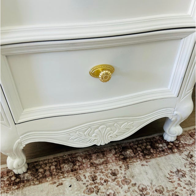 Vintage French Provincial White Lingerie Chest by Lexington Furniture For Sale - Image 9 of 10