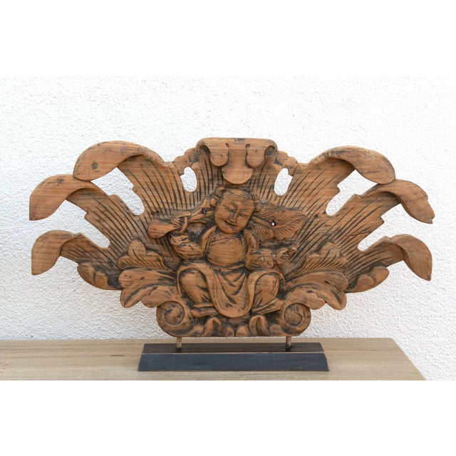 19th Century Spiritual Guardians, Pair of Antique Burmese Buddha Figures For Sale - Image 5 of 9