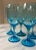 Aqua Libbey Aqua Blue / Turquoise Wine Glasses - Set of 8 For Sale - Image 8 of 9