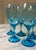 Aqua Set of 8 - Libbey Aqua Blue Wine Glasses For Sale - Image 8 of 9
