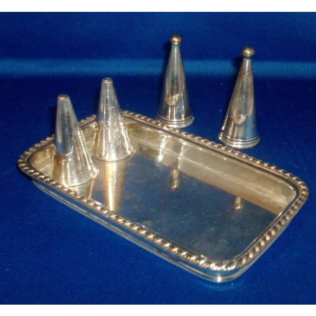 Early 19th Century Old Sheffield Silver on Copper Candle Tray & Snuffer - 3 Pieces For Sale - Image 10 of 10