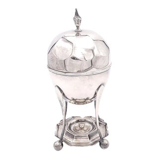 Vintage Silver Plate Egg Holder, England Circa 1960 For Sale