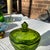 Mid-Century Modern 1970s Green Glass Eagle Pedestal Dish With Matching Lid For Sale - Image 3 of 6