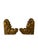 Hollywood Regency Hollywood Regency Gilded Plaster Scroll Bookends by Silvestri For Sale - Image 3 of 4