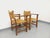 Brutalist Armchairs in Oak and Straw, 1960s, Set of 2 For Sale - Image 9 of 18