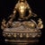 Metal Vintage Gilt Bronze Ksitigarbha Bodhisattva Statue Buddhist Deity 12.2" For Sale - Image 7 of 9