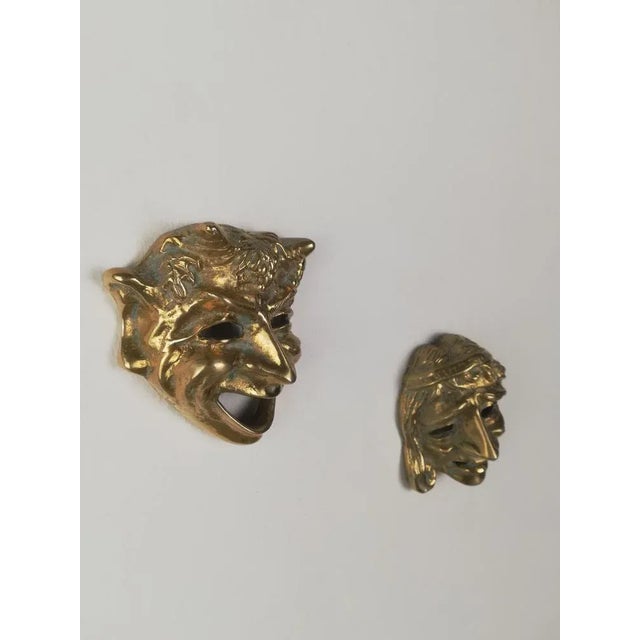Mid-Century Handcrafted Masks Depicting the Comedy and Tragedy of Greek Theatre, Set of 2 For Sale - Image 10 of 15