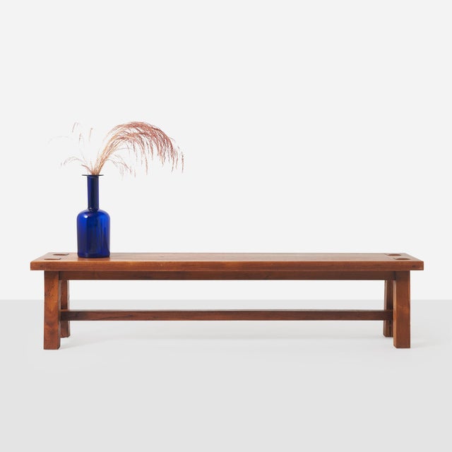 Description Oak Bench Attributed to Stickley Brothers United States, c.1940s A beautifully restored oak bench Attributed...