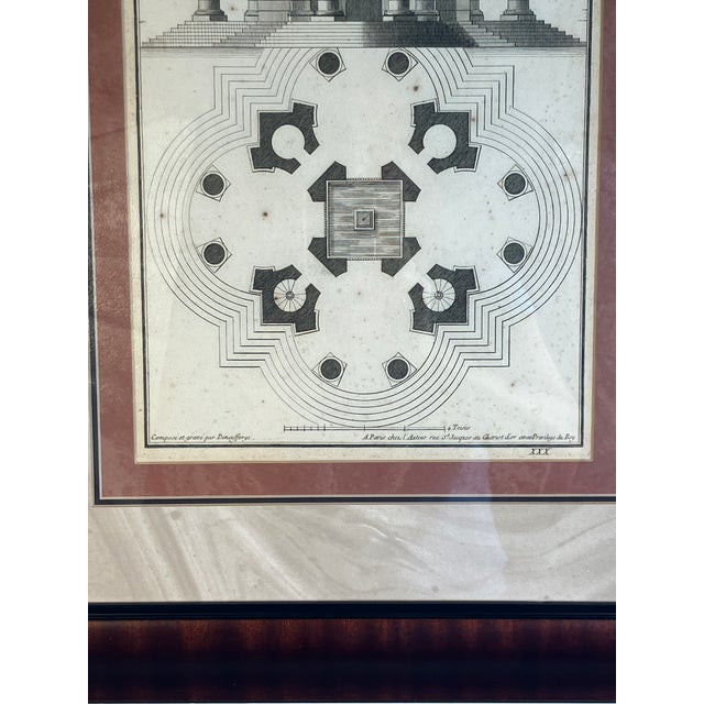 Set of 18th-Century French Architectural Engravings – Framed Pair For Sale - Image 13 of 16