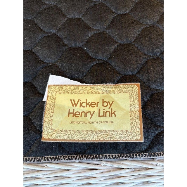 Henry Link Braided Wicker Rattan Sofa For Sale - Image 17 of 18