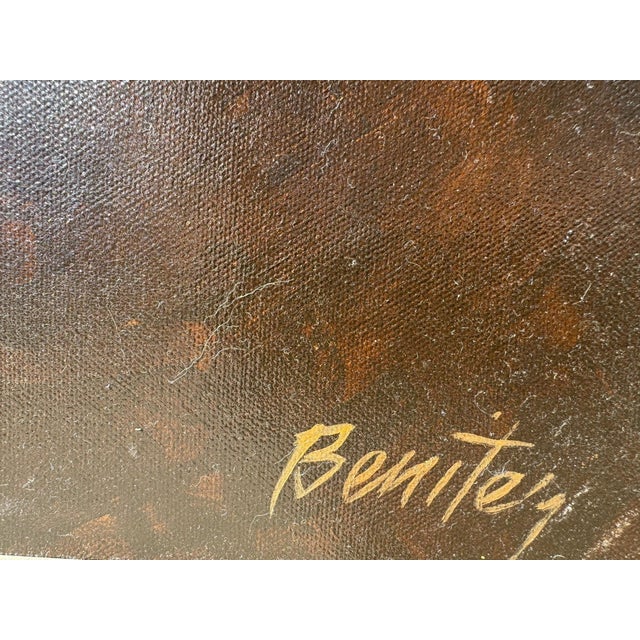 1960s Signed Oil on Canvas Cattleya Mendelii Orchids For Sale - Image 4 of 4