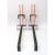 Andirons French Art Deco Chrome & Glass For Sale - Image 11 of 12