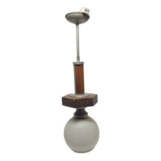Art Deco Pendant Lamp, Former Czechoslovakia, 1950s For Sale