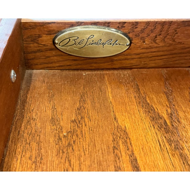 Vintage Lexington Bob Timberlake Cherry Two-Drawer Side Table / End Table - Solid Wood, 26"w X 17"d X 25"h For Sale - Image 6 of 10