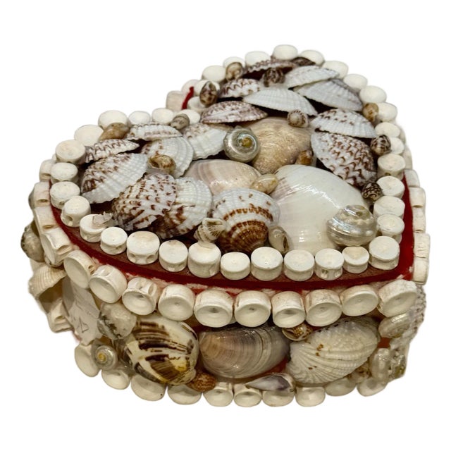 Heart Shaped Shell Box For Sale