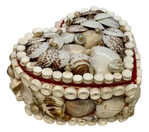 Heart Shaped Shell Box